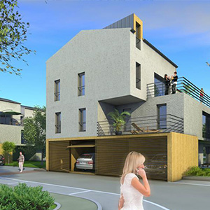 60 Logements collectifs à GRANDE SYNTHE - Projet du cabinet d'architectes Chelouti Tourcoing