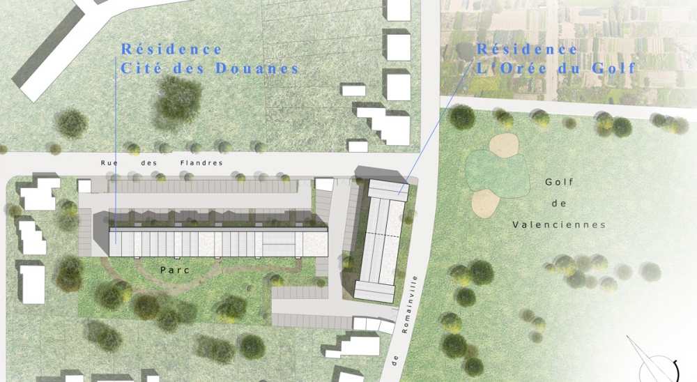 62 Logements collectifs à VALENCIENNES - Projet du cabinet d'architectes Chelouti Tourcoing