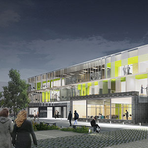 Hôtel d’Entreprises Numérique à ARCQUES - Projet du cabinet d'architectes Chelouti Tourcoing