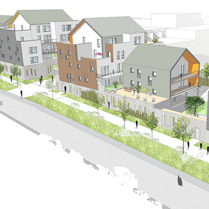 66 logements ROUBAIX - Projet du cabinet d'architectes Chelouti Tourcoing