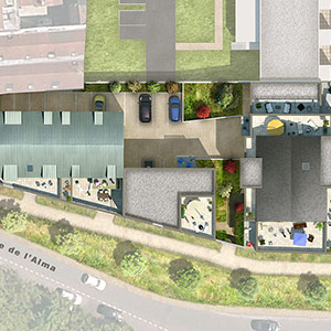 66 logements ROUBAIX - Projet du cabinet d'architectes Chelouti Tourcoing